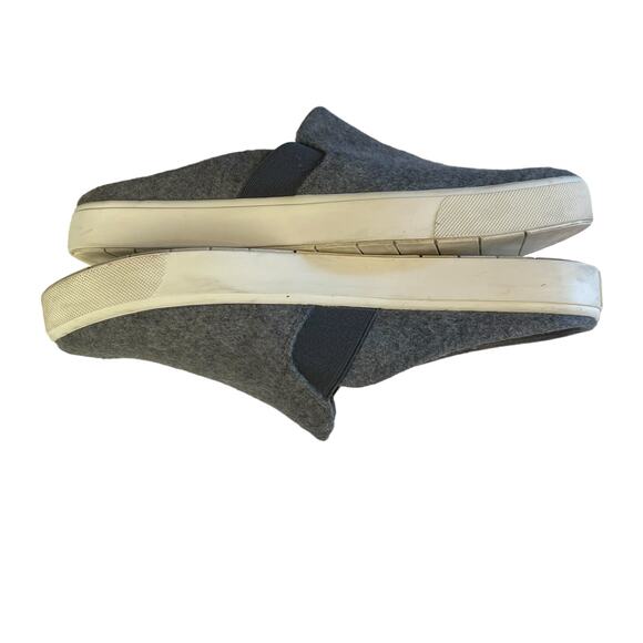 Vince Blair Slides Grey Wool Slip-On Backless Sneakers Flats Shoe Size 8.5 - Picture 3 of 8